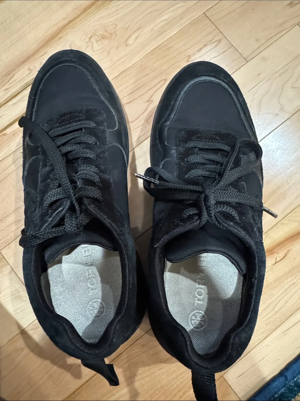 Tory Burch Black Platform Sneakers